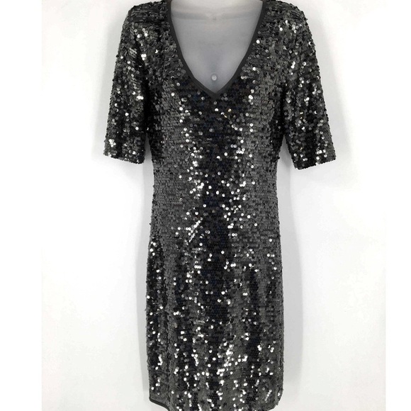 BCBG Maxazria all sequin stunner mid length dress… Perfect for the holidays! - Picture 7 of 7